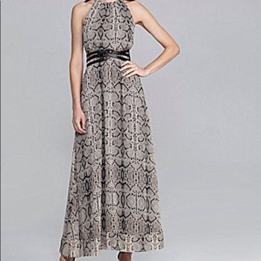 Jessica Simpson maxi snake skin dress
